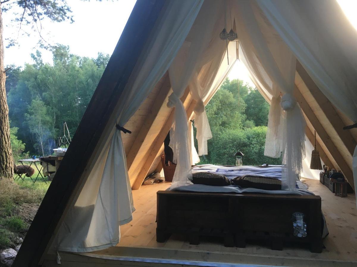 Sandfallet Glamping Laholm Buitenkant foto