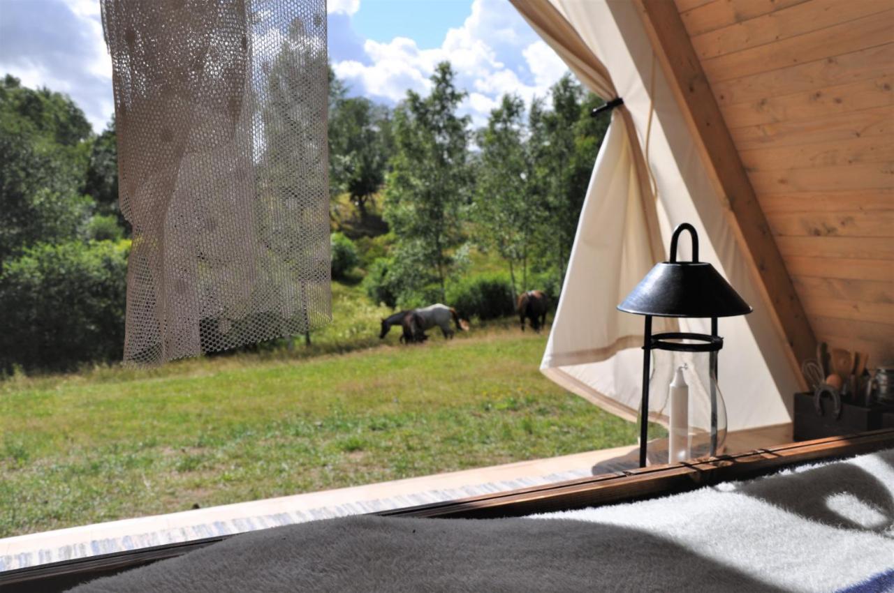 Sandfallet Glamping Laholm Buitenkant foto