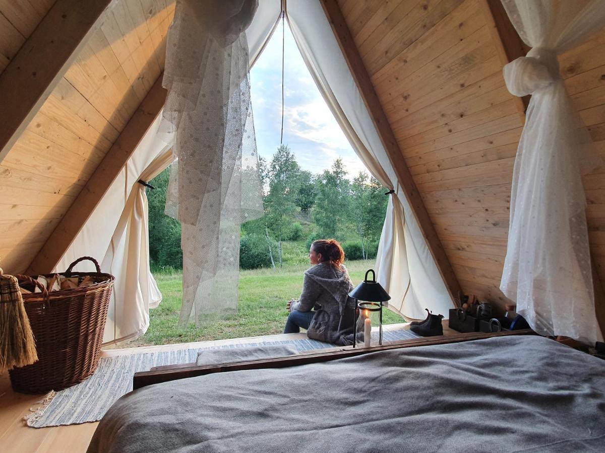 Sandfallet Glamping Laholm Buitenkant foto