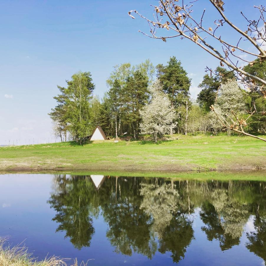 Sandfallet Glamping Laholm Buitenkant foto